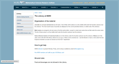 Desktop Screenshot of library.msri.org